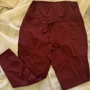 Fabletics Soft Burgundy Lightweight Joggers - M